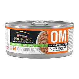 Pro Plan OM Overweight Management Savory Selects Canned Cat Food - Turkey  Purina Veterinary Diets